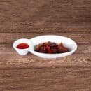 Elite Global Solutions 10" x 5 1/2" Oval Zen Chip & Dip Platter - Melamine, White (JWC1408-W) thumbnail 6