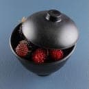 Elite Global Solutions 3 3/4" Round Melamine Lid for JW4004 Soup Bowl, Black (JWC4004-B) thumbnail 7