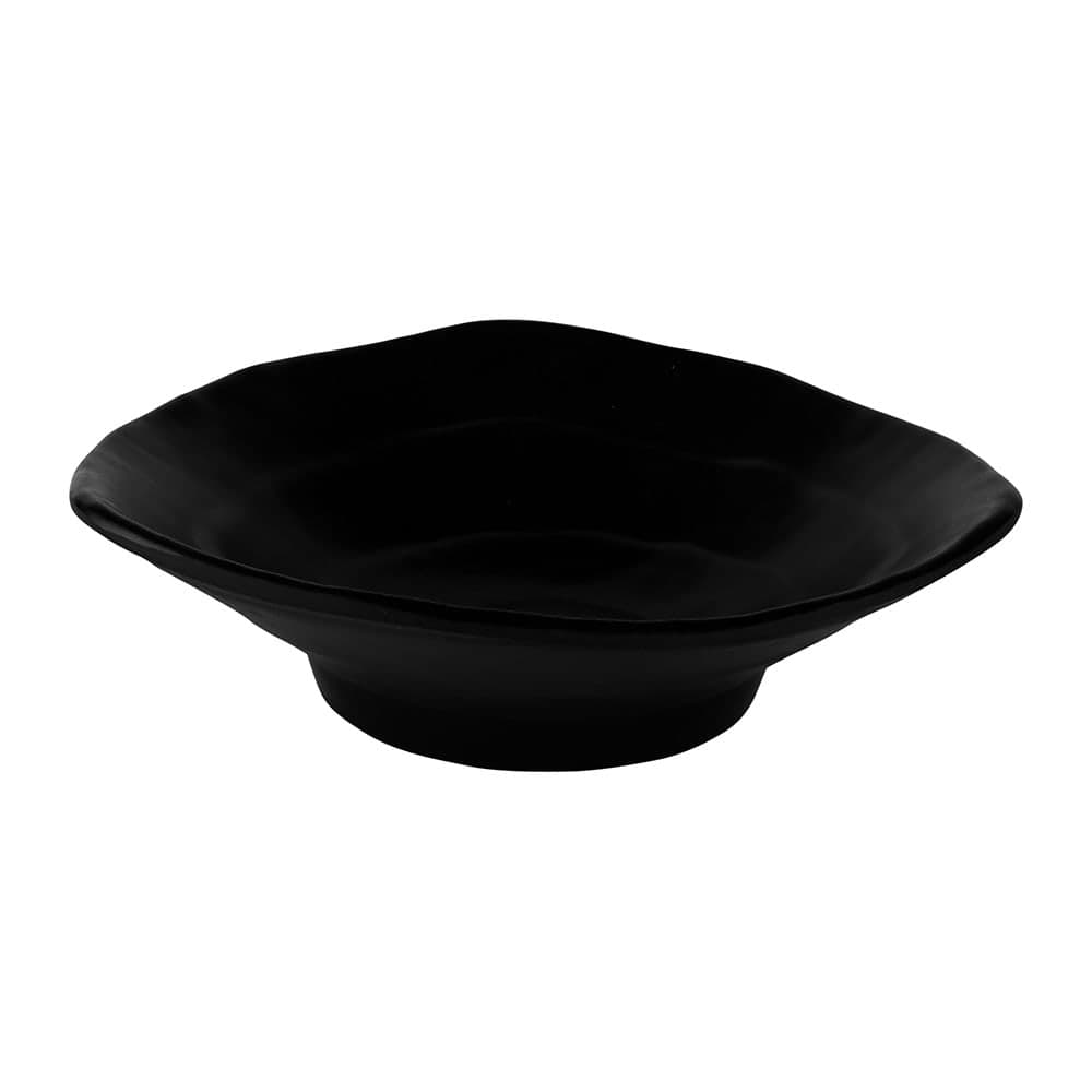 Elite Global Solutions 5 1/8" Triangular Melamine Plate, Black (JWT64-B)
