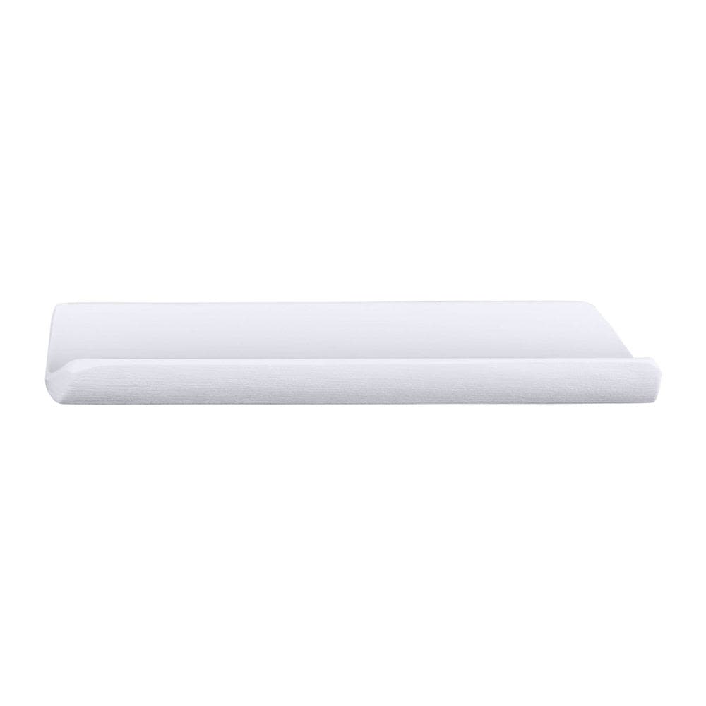 Elite Global Solutions 6 3/4" x 1 3/4" Rectangular Zen Towel Plate - Melamine, White (JWTR07-W)