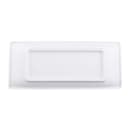 Elite Global Solutions 9" x 3 3/4" Rectangular Zen Tray - Melamine, White (JWTR19-W) thumbnail 4