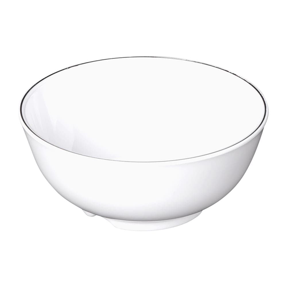 Elite Global Solutions 9 oz Round Melamine Bowl, White (KD504L-W)