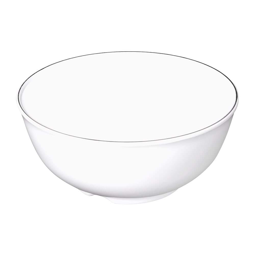 Elite Global Solutions 30 oz Round Melamine Bowl, White (KD507L-W)