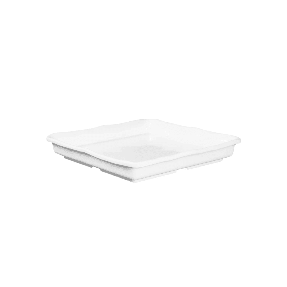 Elite Global Solutions 10" Square Serving Tray - Melamine, White (M1010-NW)