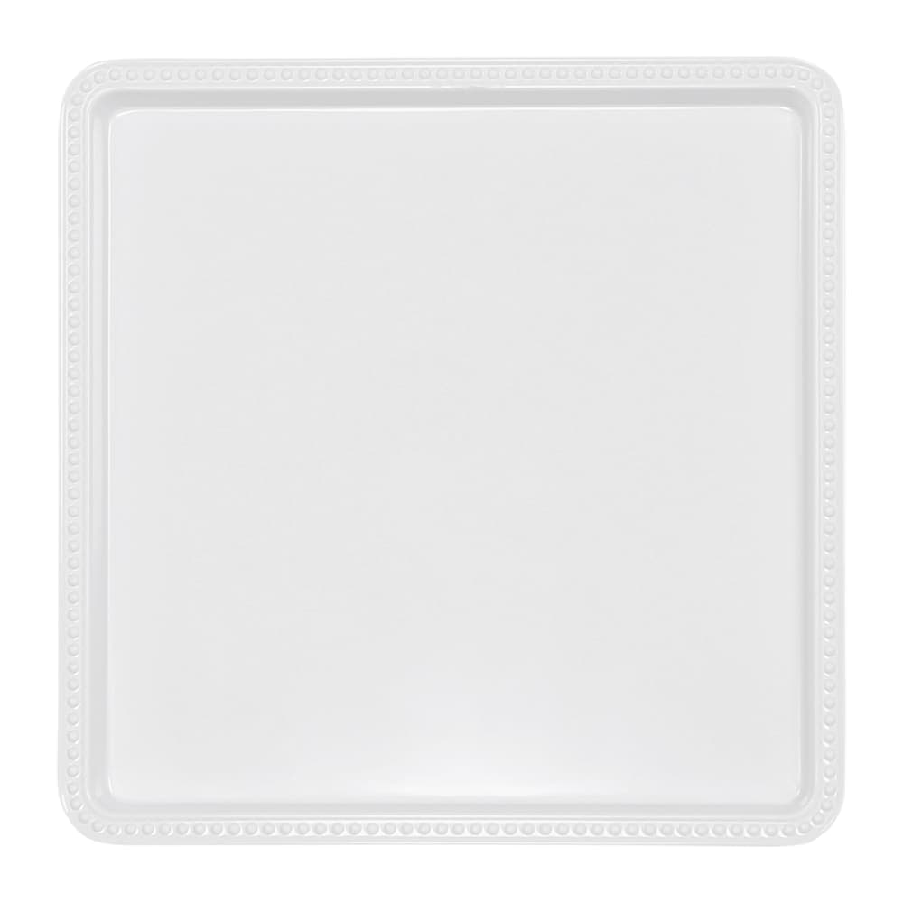 Elite Global Solutions 10" Square Serving Tray - Melamine, White (M1010SQ-NW)