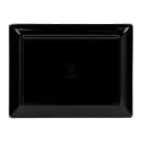 Elite Global Solutions 10 1/2" x 8 3/4" Rectangular Stratus Trays - Melamine, Black (M1058-B) thumbnail 4