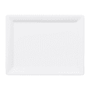 Elite Global Solutions 10 1/2" x 8 3/4" Rectangular Stratus Trays - Melamine, White (M1058-NW) thumbnail 2