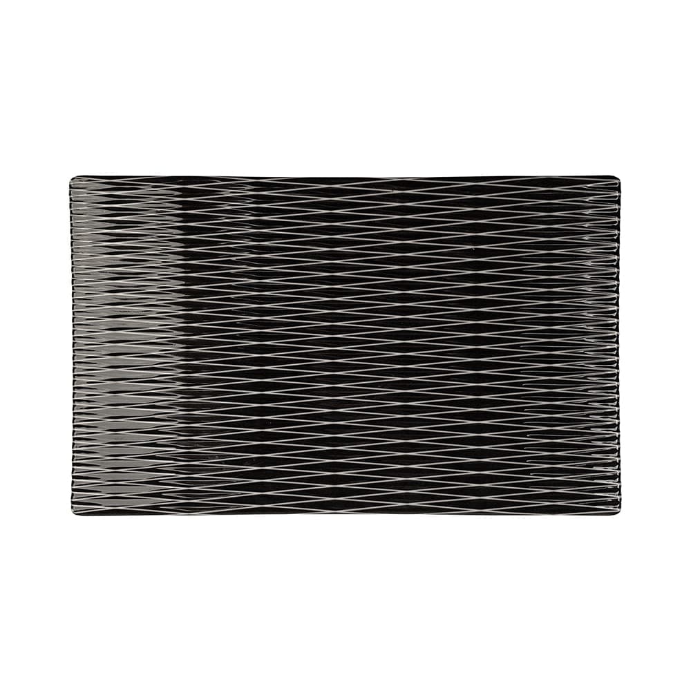 Elite Global Solutions Rectangular Melamine Display Tray - 10 1/2" x 6 3/8", Black (M10638RC-B)