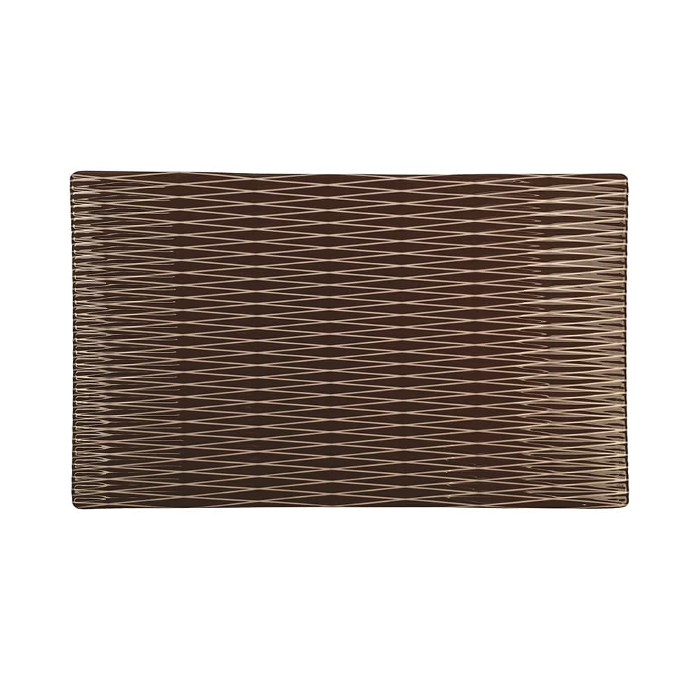 Elite Global Solutions Rectangular Melamine Display Tray - 10 1/2" x 6 3/8", Chocolate (M10638RC-CH)