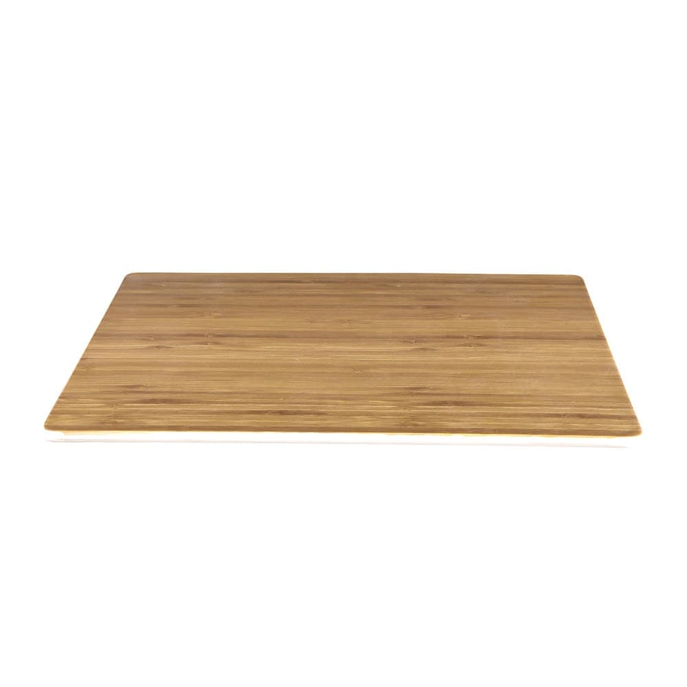 Elite Global Solutions 10" Square Fo Bwa Meta Riser - Melamine, Faux Bamboo (M10-BB)