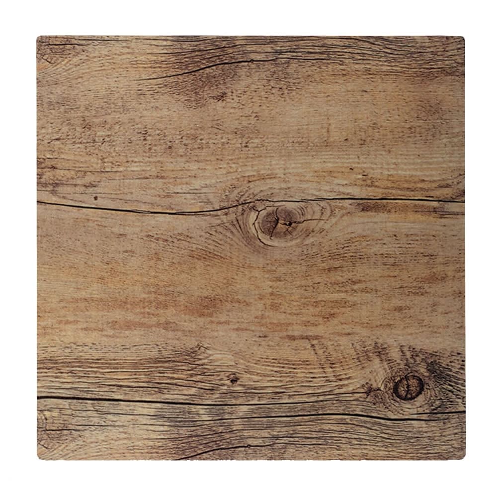 Elite Global Solutions 10" Square Fo Bwa Meta Riser - Melamine, Faux Driftwood (M10-DW)