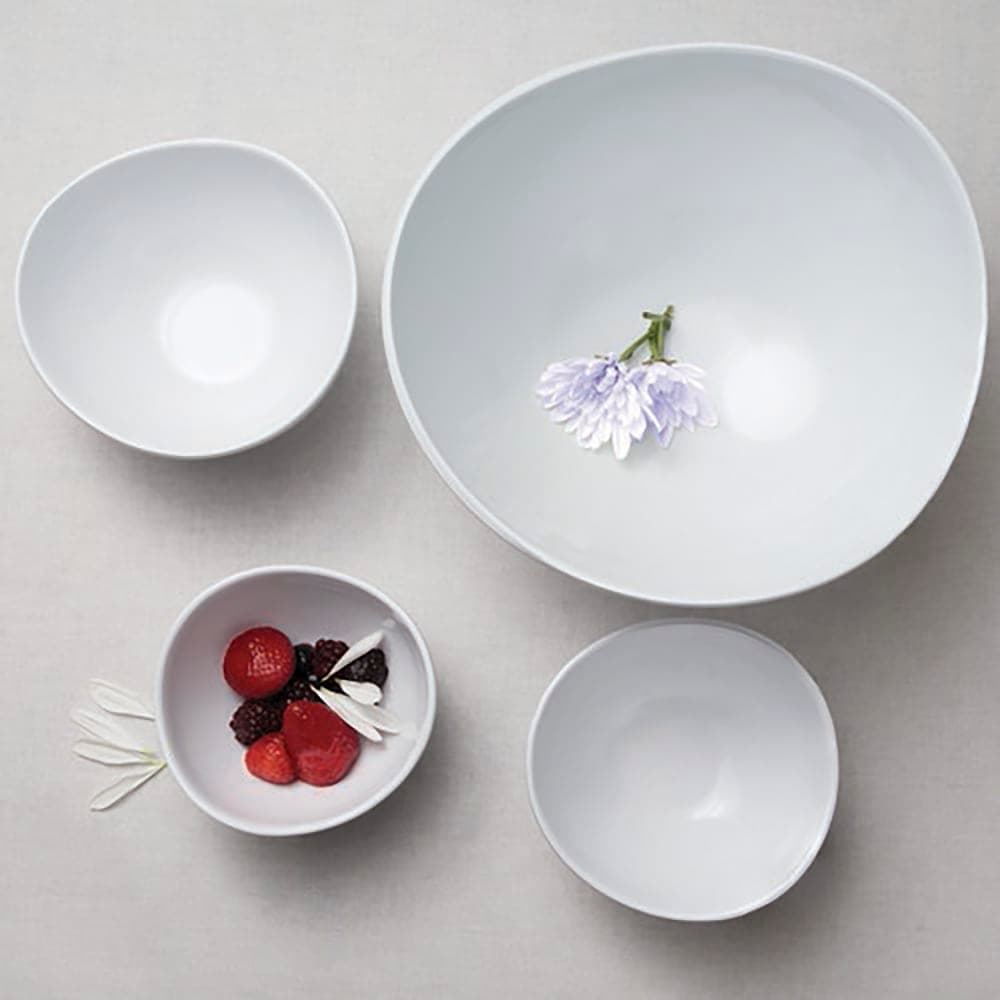 Elite Global Solutions 1 3/4 qt Round Melamine Serving Bowl, White (M10RG3-NW)