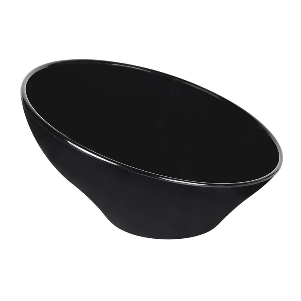 Elite Global Solutions 2 qt Round Melamine Serving Bowl, Black (M115-B)
