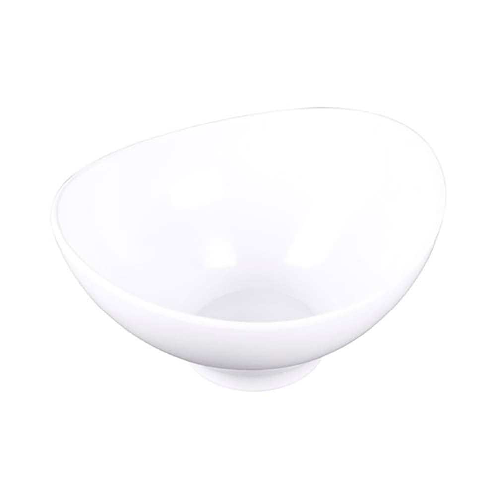 Elite Global Solutions 4 qt Oval Melamine Serving Bowl, White (M115OV-NW)