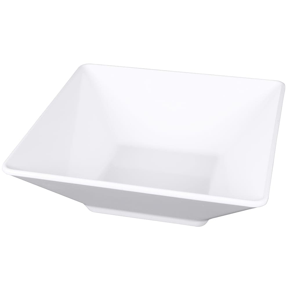 Elite Global Solutions 4 3/4 qt Square Melamine Serving Bowl, Display White (M1212SQ-NW)