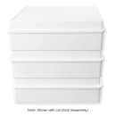 Elite Global Solutions 12 1/4" x 10 1/2" Rectangular Cabana Box Tray - Melamine, White (M1214RC-W) thumbnail 8