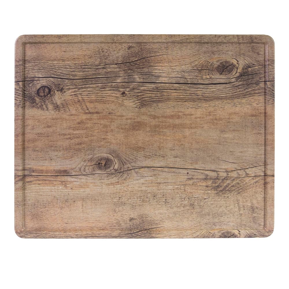 Elite Global Solutions Rectangular Fo Bwa Serving Board - 15" x 12", Melamine, Faux Driftwood (M1215RCFP-DW)