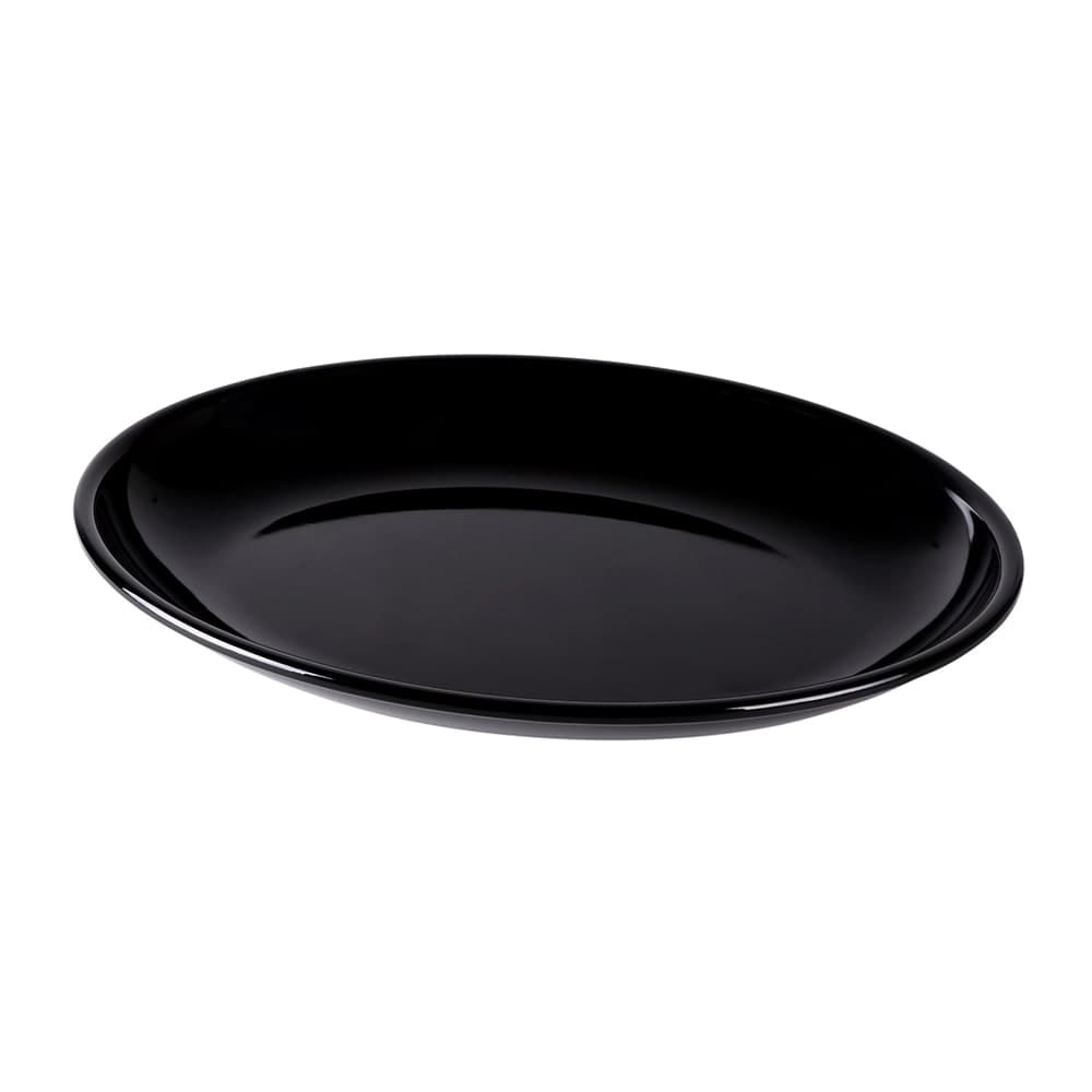 Elite Global Solutions 16" x 12" Oval Classic Platter - Melamine, Black (M1216OV-B)