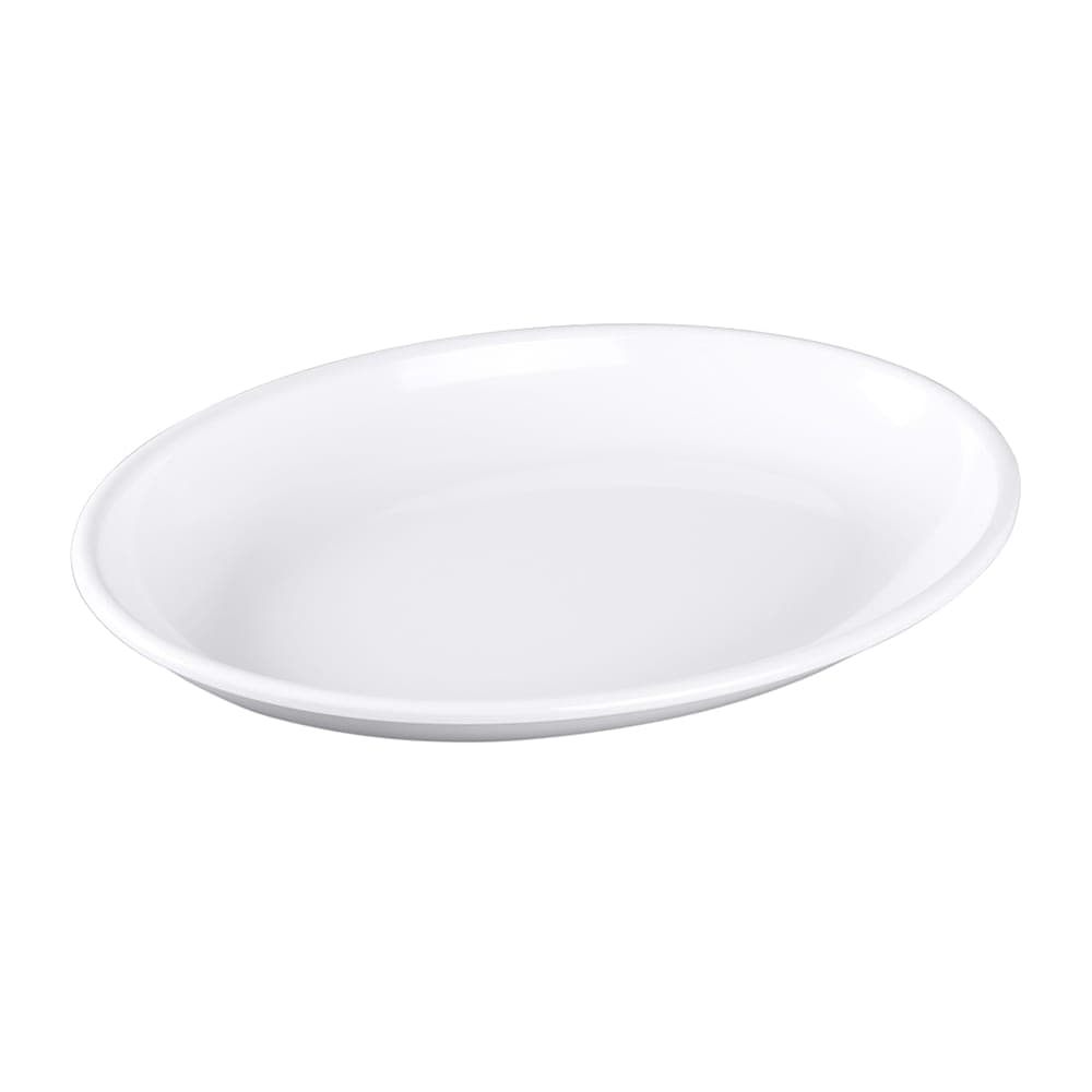 Elite Global Solutions 16" x 12" Oval Classic Platter -Melamine, White (M1216OV-NW)