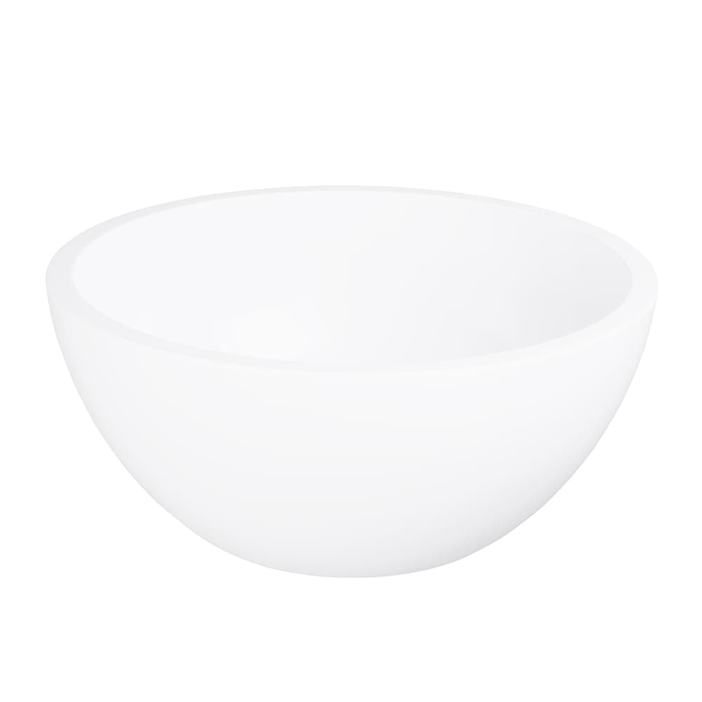 Elite Global Solutions 6 3/4 qt Round Melamine Serving Bowl, Display White (M1225R5-NW)