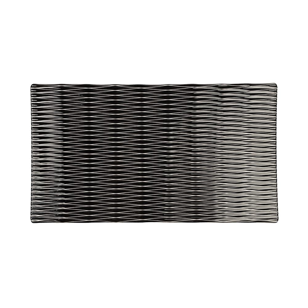Elite Global Solutions Rectangular Melamine Display Tray - 12 3/4" x 7", Black (M12347RC-B)