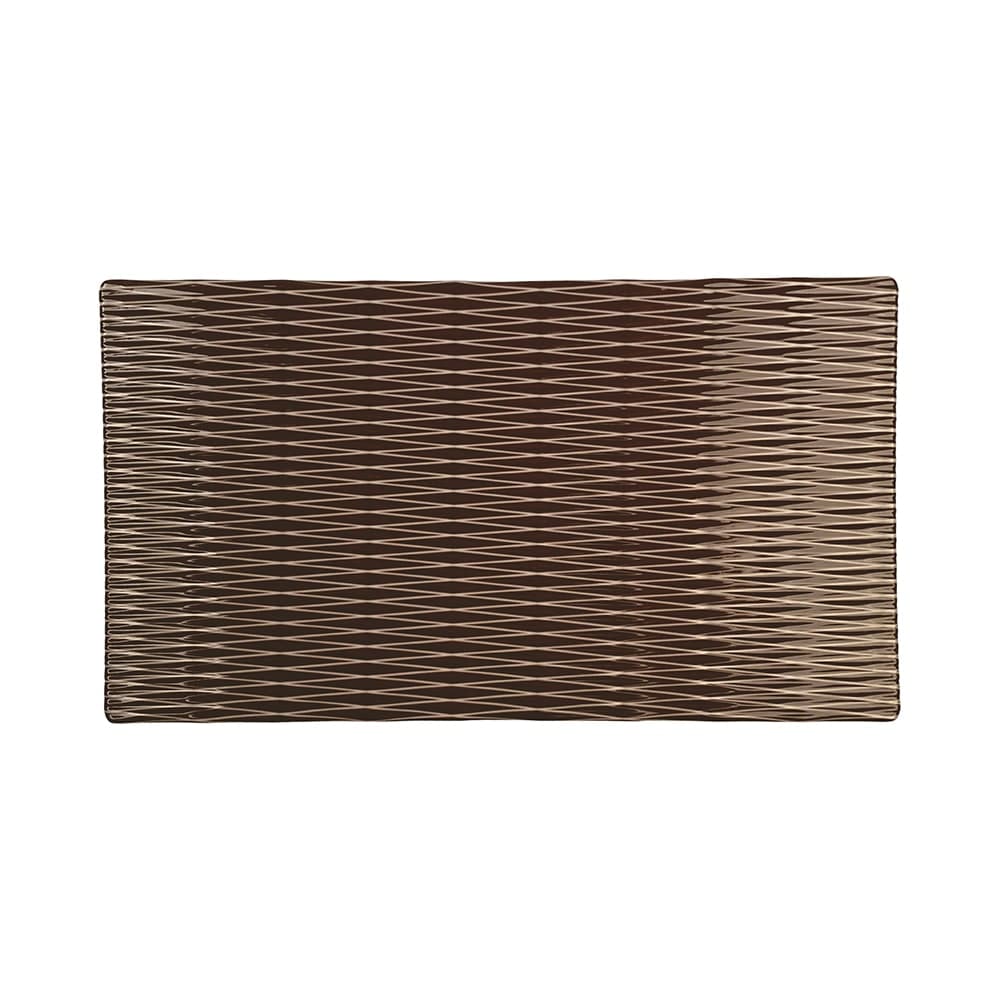 Elite Global Solutions Rectangular Melamine Display Tray - 12 3/4" x 7", Chocolate (M12347RC-CH)