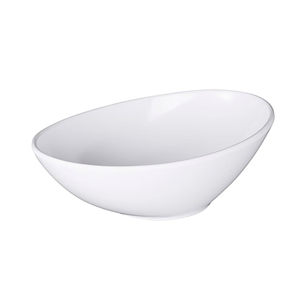 Elite Global Solutions 72 oz Oblong Melamine Serving Bowl, White (M127-NW)