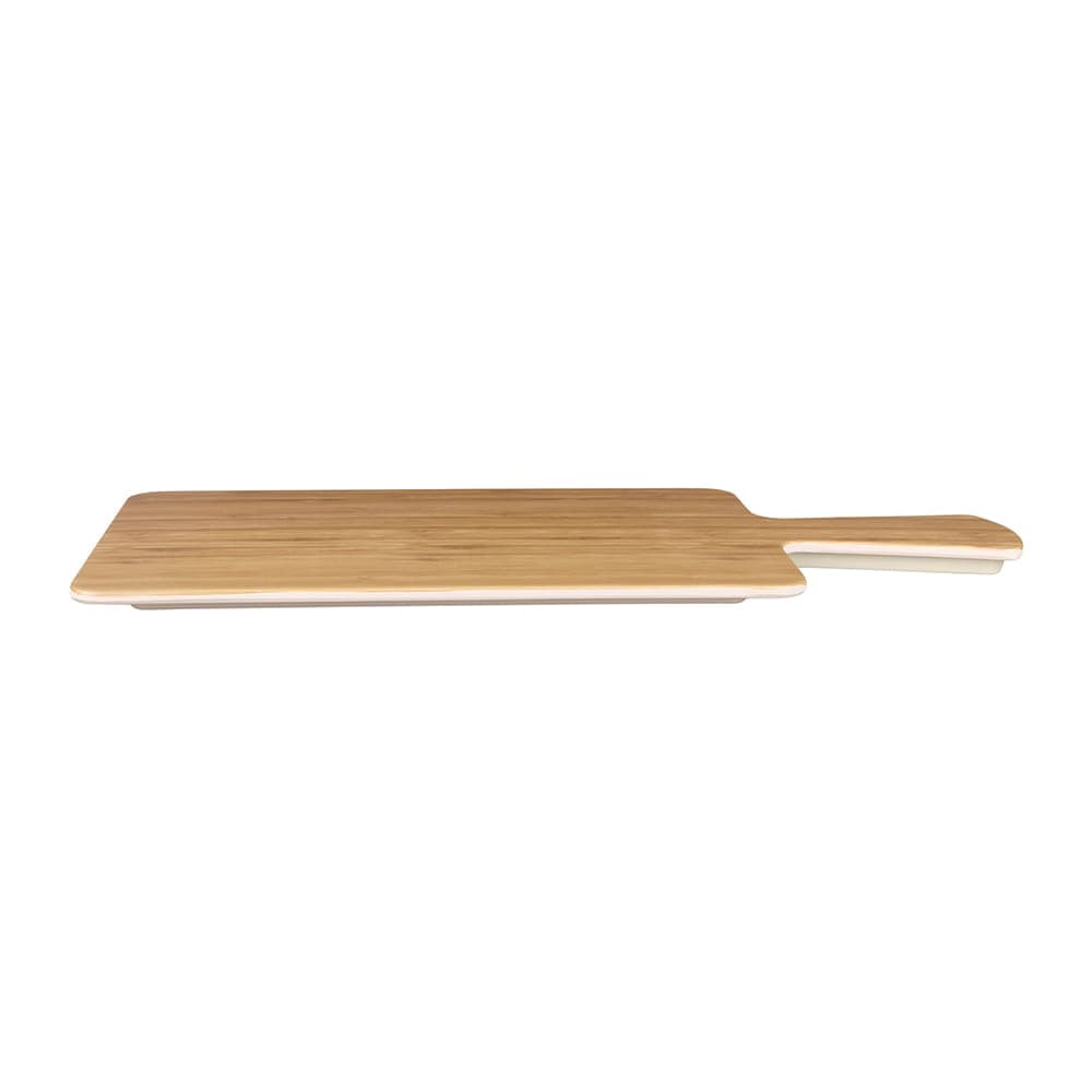 Elite Global Solutions Rectangular Fo Bwa Serving Board - 12" x 7", Melamine, Faux Bamboo (M127RC-BB)