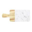 Elite Global Solutions Rectangular Sierra Serving Board - 12" x 7", Melamine, Faux Alder Wood/Carrera Marble (M127RCM-AWC) thumbnail 2