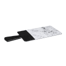 Elite Global Solutions Rectangular Horizon Slate Serving Board - 12" x 7", Melamine, Black Slate/Faux Horizon Marble (M127RCSM-BH) thumbnail 2