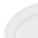 Elite Global Solutions 12" x 8 1/2" Oval Venetian Platter - Melamine, White (M128OV-NW) thumbnail 4