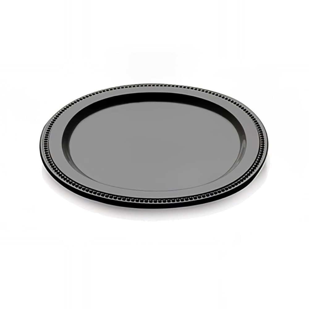 Elite Global Solutions 12" Round Melamine Dinner Plate, Black (M12R-B)