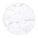 Elite Global Solutions 12" Round Sierra Plate Stand - Melamine, Faux Carrera Marble (M12RPKT-C) thumbnail 2