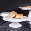 Elite Global Solutions 12" Round Sierra Plate Stand - Melamine, Faux Carrera Marble (M12RPKT-C) thumbnail 6