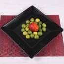 Elite Global Solutions 13 1/2" Square Melamine Dinner Plate, Black (M1313SQ-B) thumbnail 6