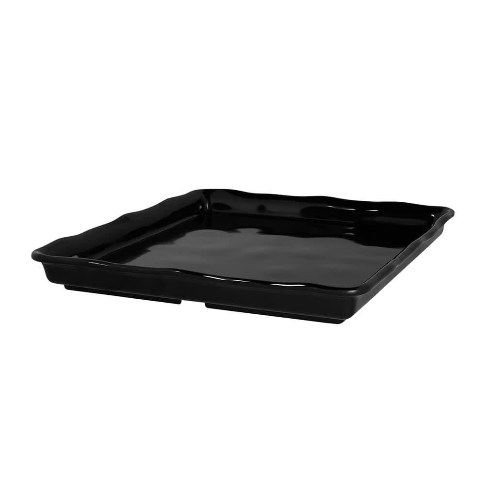 Elite Global Solutions Rectangular Serving Tray - 14"L x 13"W, Melamine, Black (M1314-B)