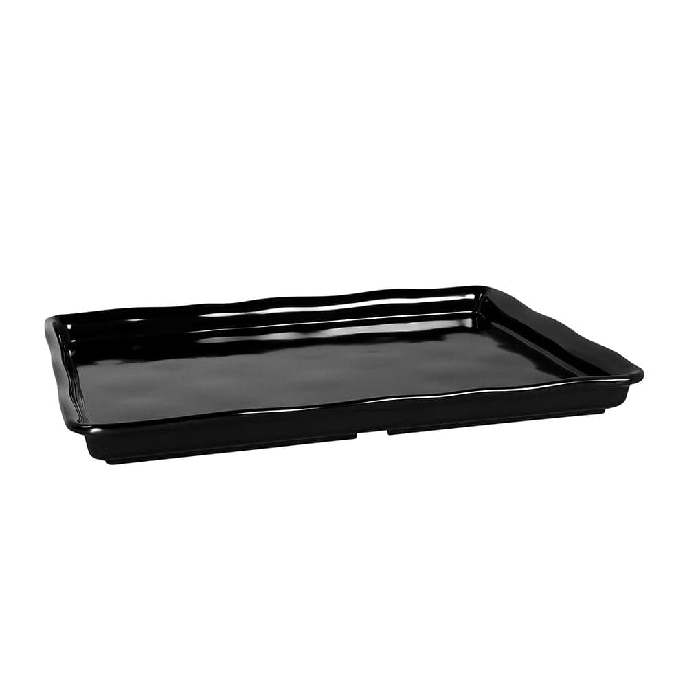 Elite Global Solutions Rectangular Serving Tray - 17 3/4"L x 13"W, Melamine, Black (M1318-B)