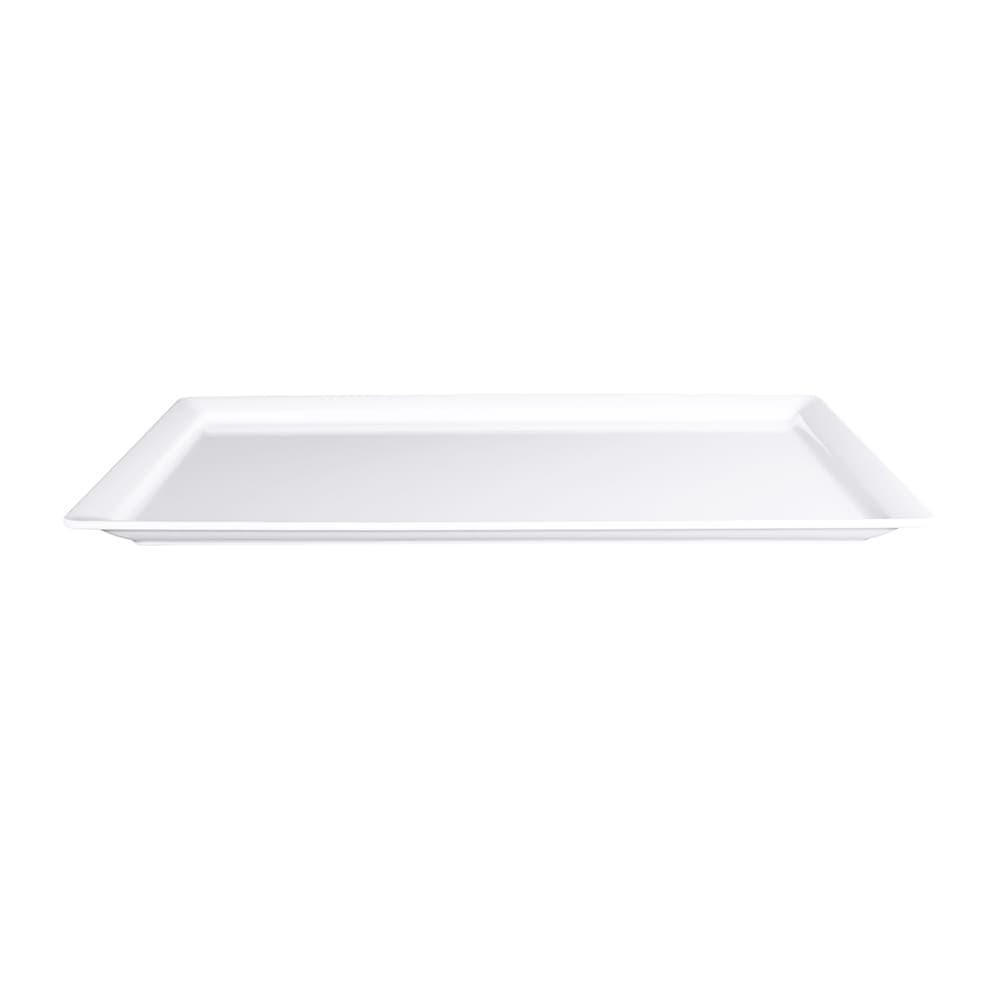 Elite Global Solutions 21" x 13" Rectangular Vogue Platter - Melamine, White (M1321-W)