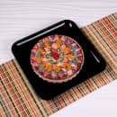 Elite Global Solutions 13 1/4" Square Classic Platter - Melamine, Black (M1325SQ-B) thumbnail 6