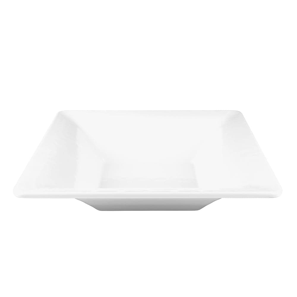 Elite Global Solutions 96 oz Square Melamine Serving Bowl, White (M1353RR-W)