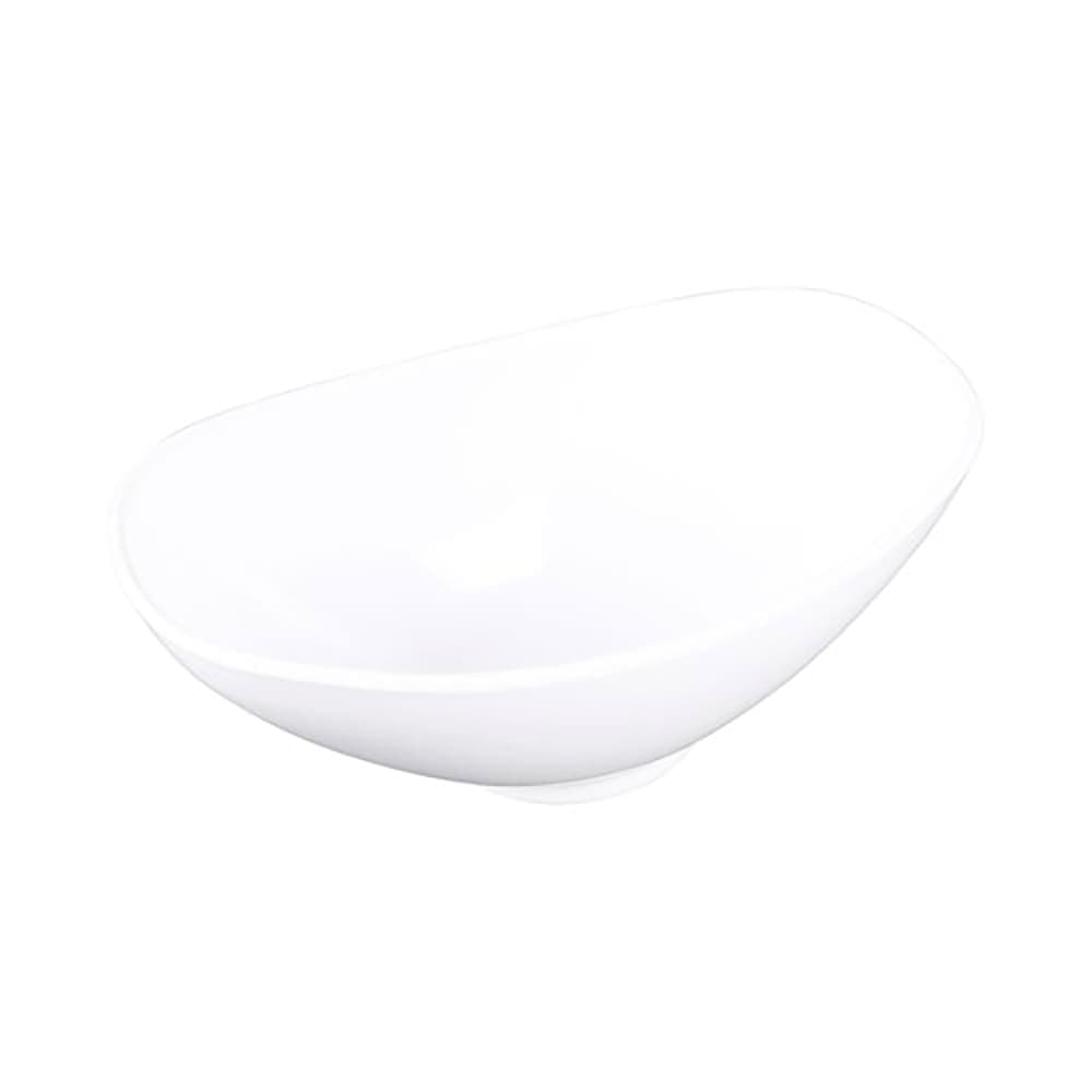 Elite Global Solutions 3 1/4 qt Oval Melamine Serving Bowl, White (M138OV-NW)