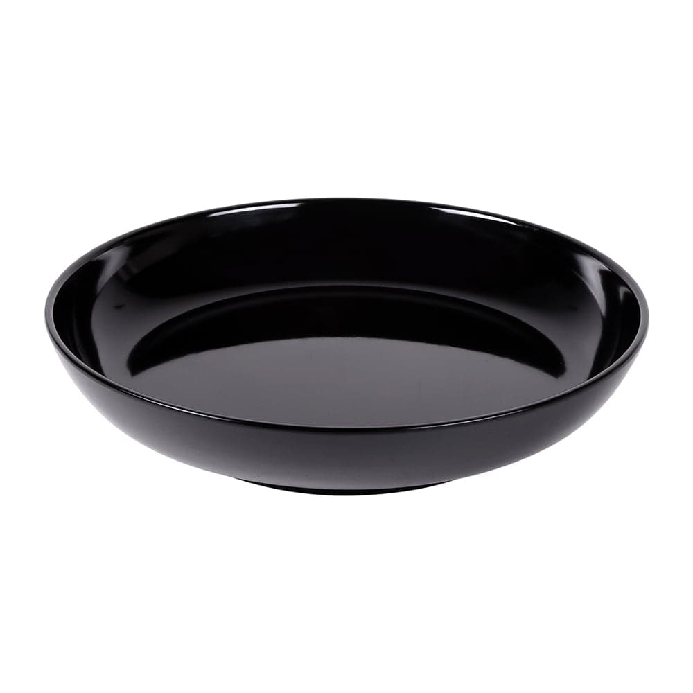 Elite Global Solutions 3 1/2 qt Round Melamine Serving Bowl, Black (M13R2-B)