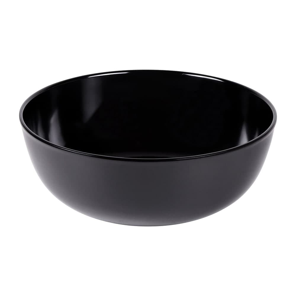 Elite Global Solutions 8 qt Round Melamine Serving Bowl, Black (M13R5-B)