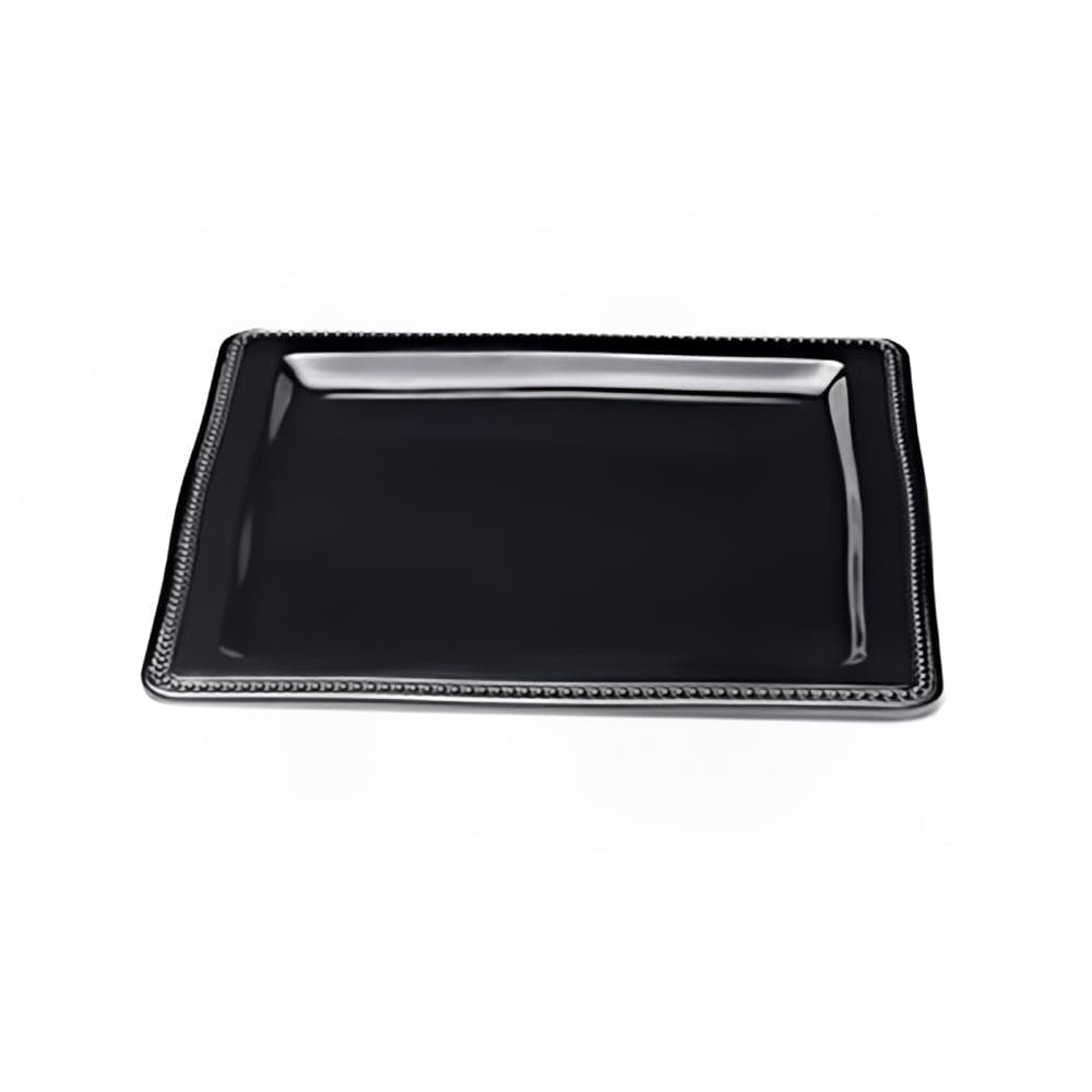 Elite Global Solutions 13" Square Melamine Dinner Plate, Black (M13SQ-B)