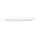 Elite Global Solutions 14" x 6 1/2" Leaf Shaped Tropicana Platter - Melamine, White (M1465PL-NW) thumbnail 3