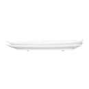 Elite Global Solutions 14" x 6 1/2" Leaf Shaped Tropicana Platter - Melamine, White (M1465PL-NW) thumbnail 6