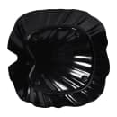 Elite Global Solutions 14" x 13 1/2" Leaf Shaped Tropicana Platter - Melamine, Black (M14PL-B) thumbnail 4