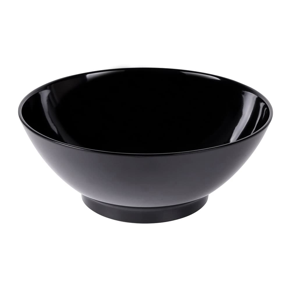 Elite Global Solutions 9 qt Round Melamine Serving Bowl, Black (M14R5-B)