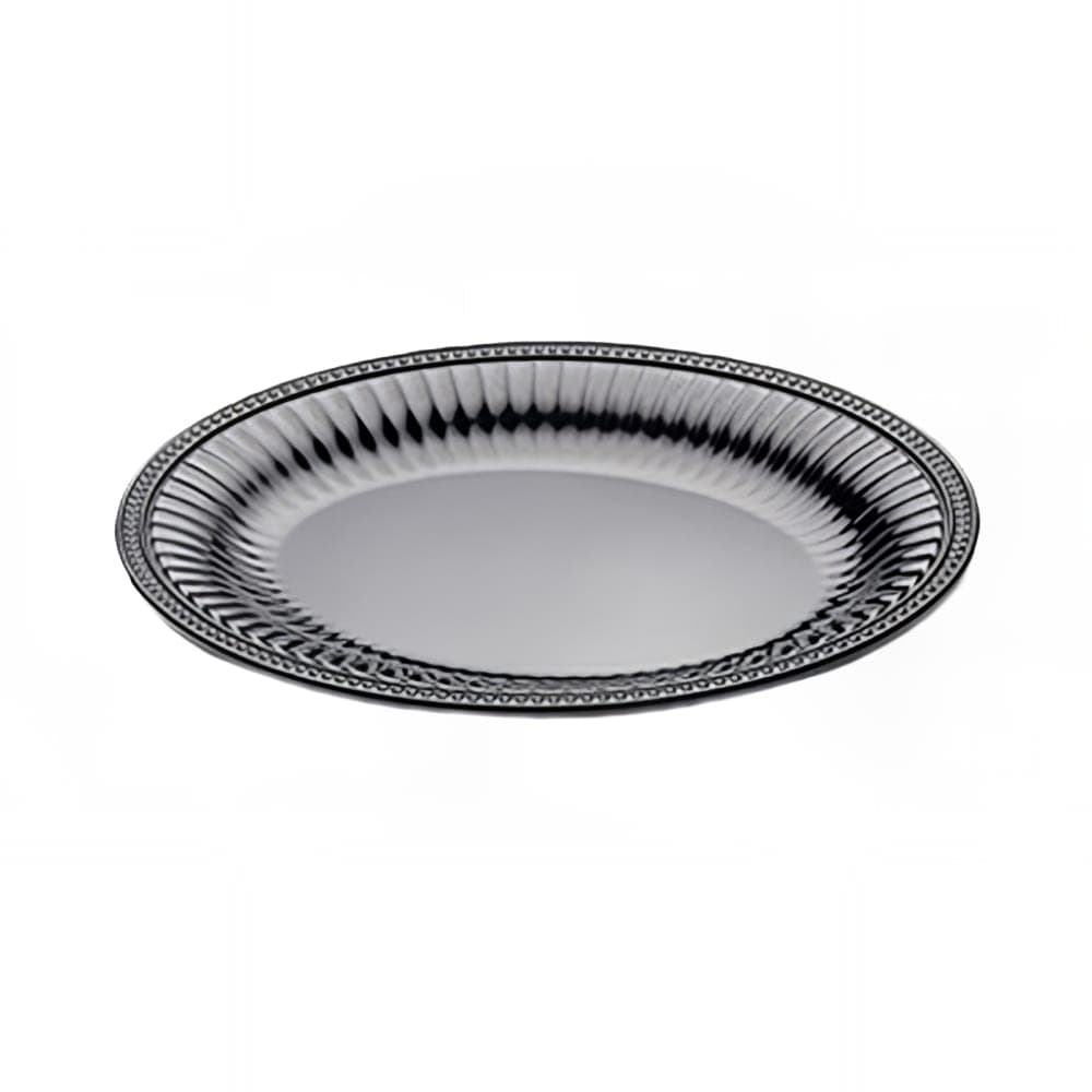 Elite Global Solutions 14" Round Foundations Platter - Melamine, Black (M14R-B)