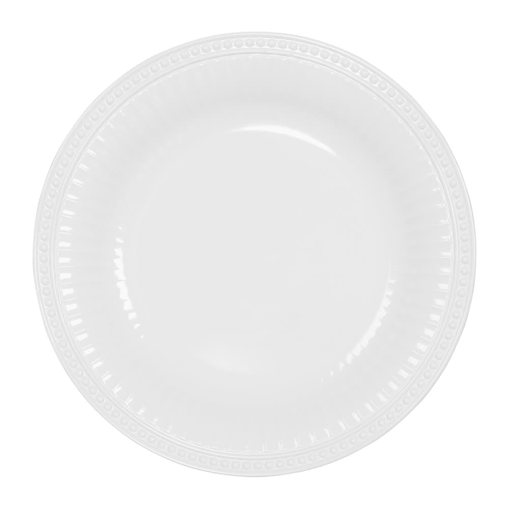 Elite Global Solutions 14" Round Foundations Platter - Melamine, White (M14R-NW)